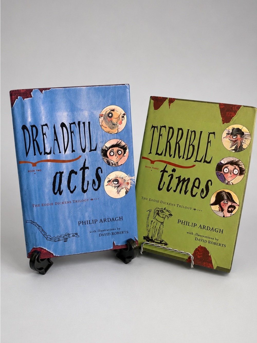 Philip Ardagh Eddie Dickens Trilogy Books 2 & 3 Dreadful Acts Terrible 2001-02